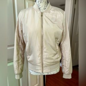 NWT Guess bomber jacket satin sheen
